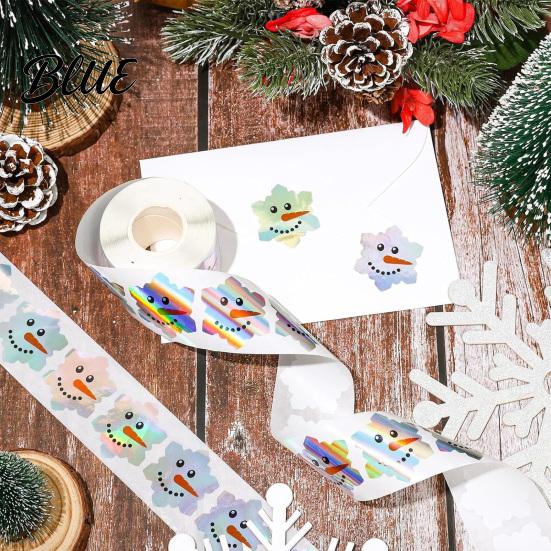 Halloween Sealing Stickers 500PCS Stickers Self-Adhesive Holographic Labels Decorative Festive Adhesive Holiday Party Favor Labels Decals