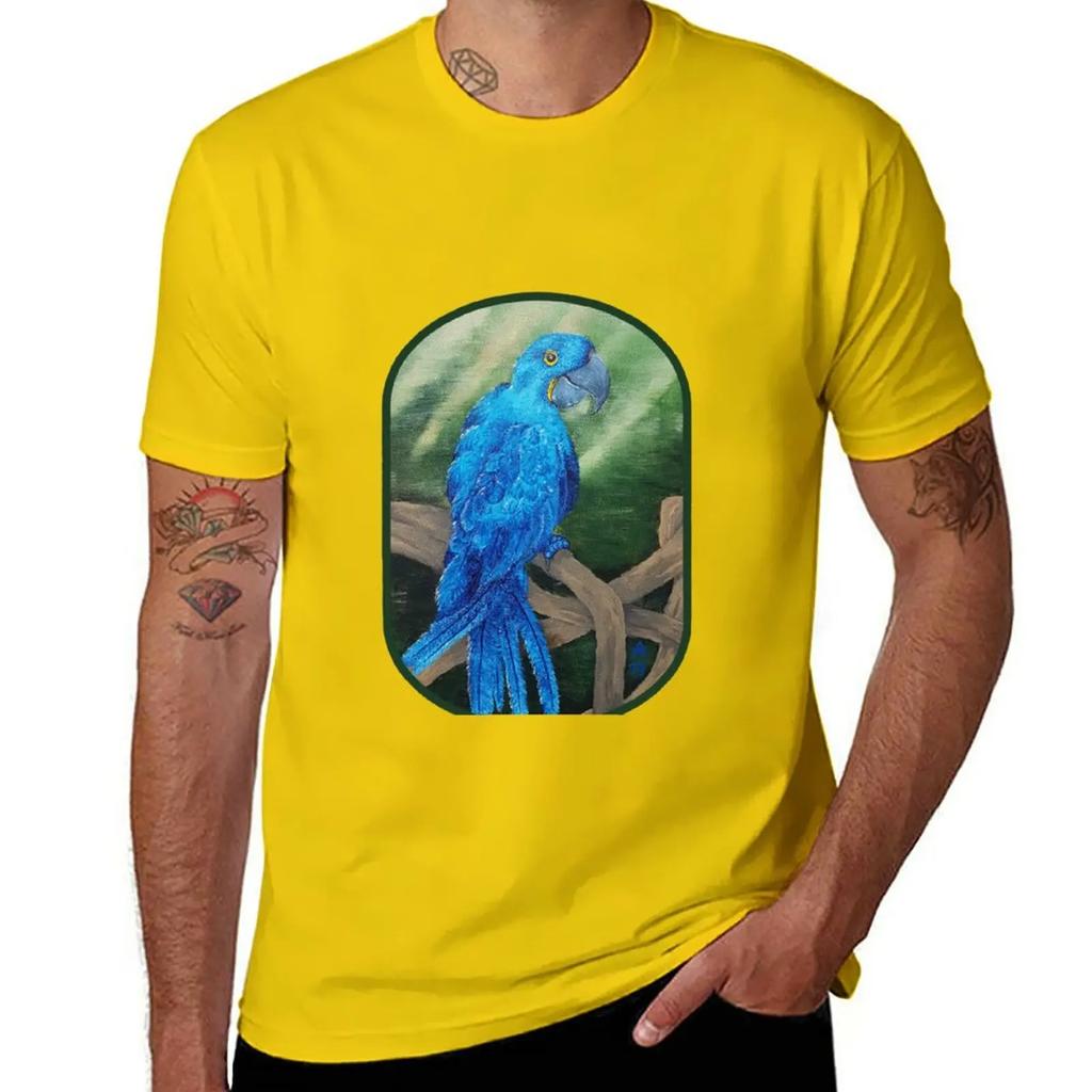 Hyacinth macaw T-Shirt tees new edition cute tops men t shirt