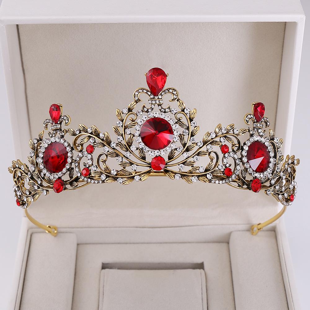 

Новое Барокко Ретро Лист Корона Свадебная Повязка на Голову Аксессуары Для Волос Свадебный Головной Убор Корона