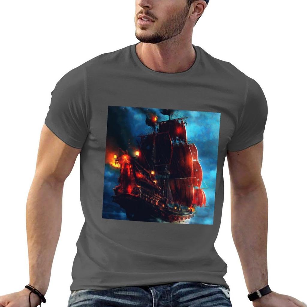 Segeln durch die Nacht T-Shirt Unisex T-Shirt T-Shirts für Unisex Baumwolle weiches T-Shirt