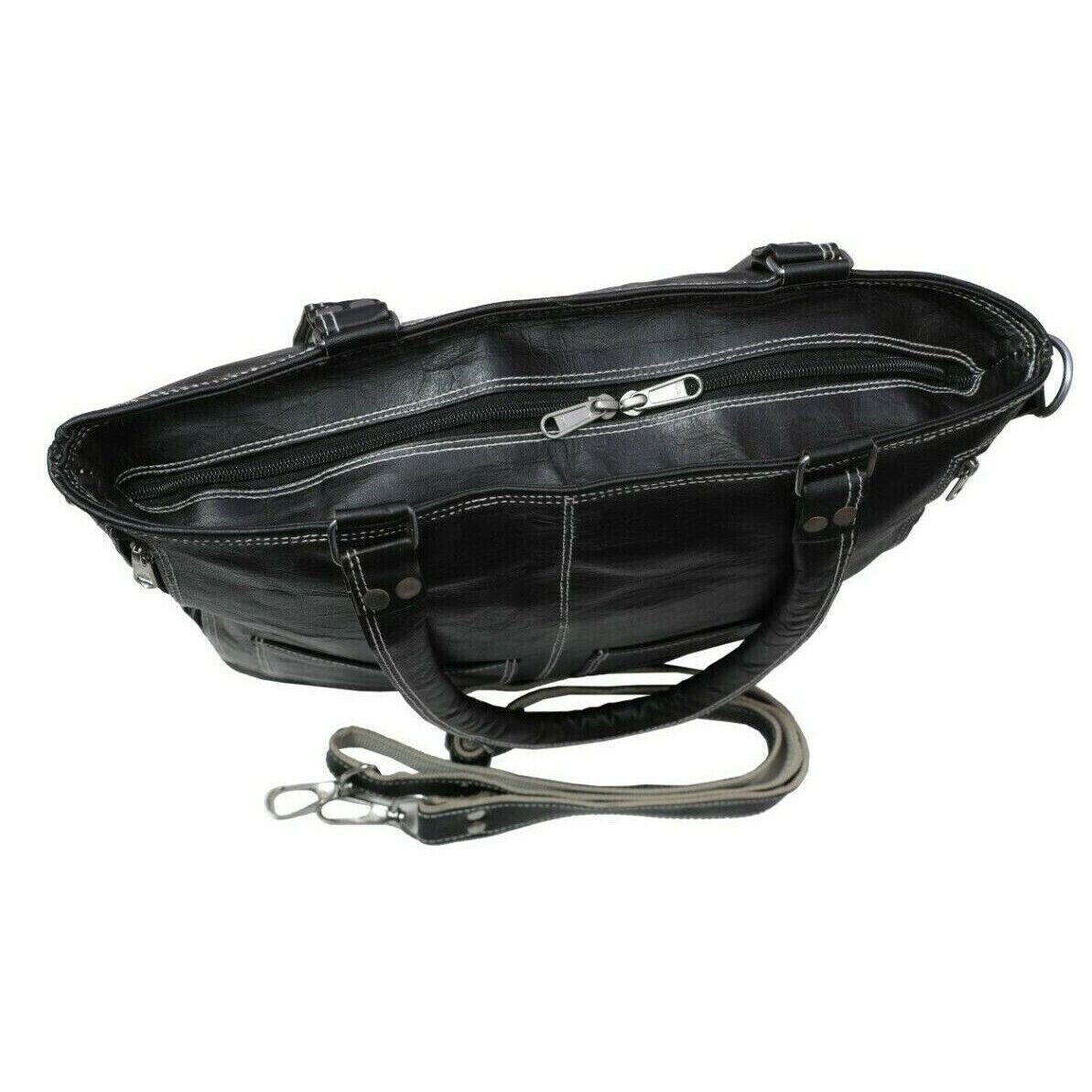 Женская винтажная кожаная сумка через плечо ручной работы — фото 2