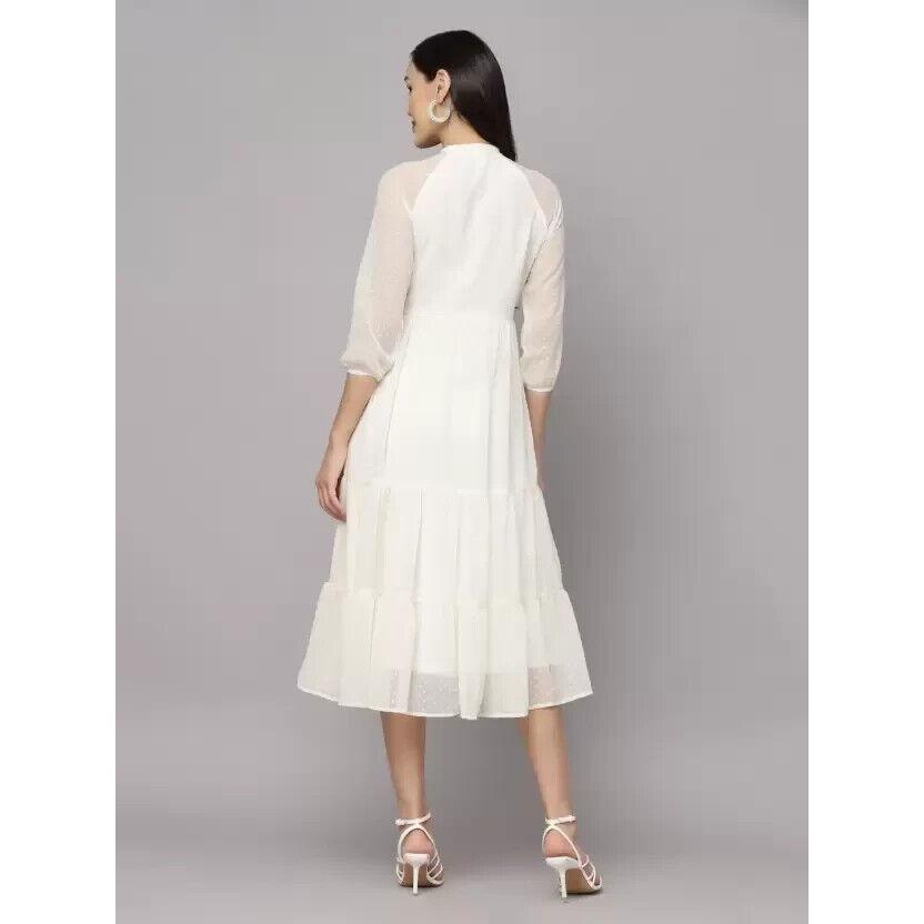 Women Fit and Flare Georgette Dress Bollywood Top Tunic Kurti Party Wear Top SC-1836