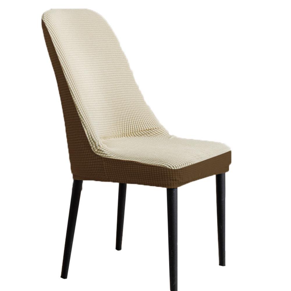 Stretchable Chair Covers Set Universal for All Seasons with Backrest Solid Color Dining Table Seat Cushions