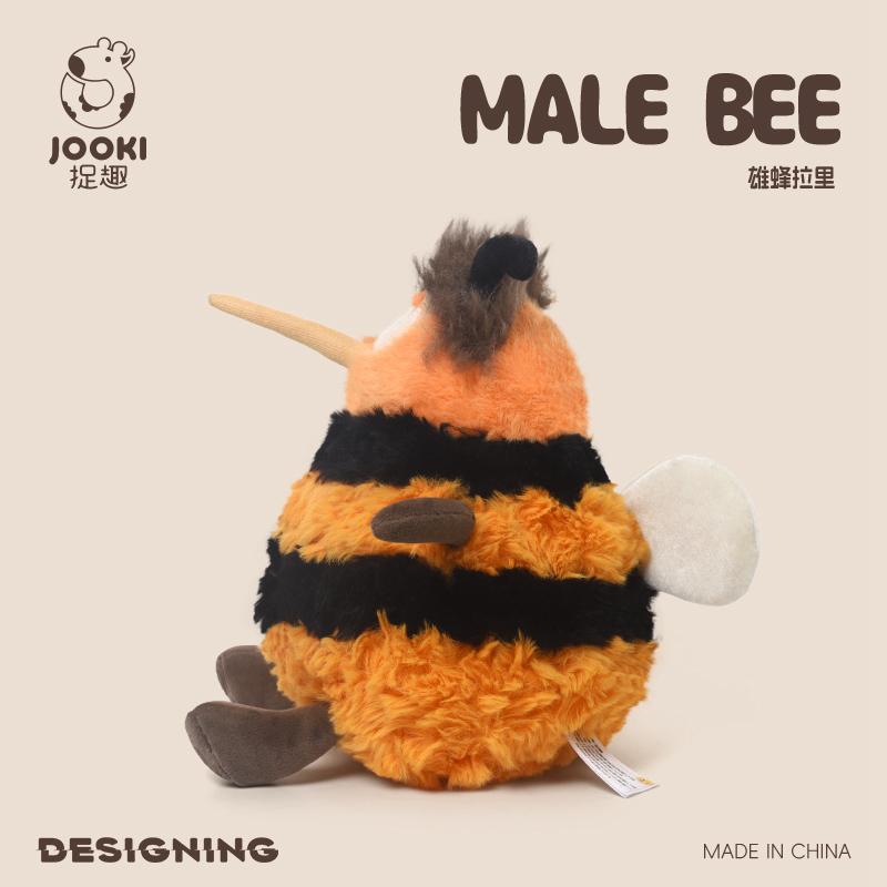 19cm Male Bee Drone Animals Plush Toys Soft Adorable Creative Pillow Cartoon Dolls Birthday Gifts for Girls and Boys Party Decor