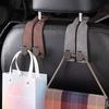 Car Seat Headrest Hooks Universal Vehicle Organizer Hanger Holder Suede Rear Seat Dual Hook Storage Rack
