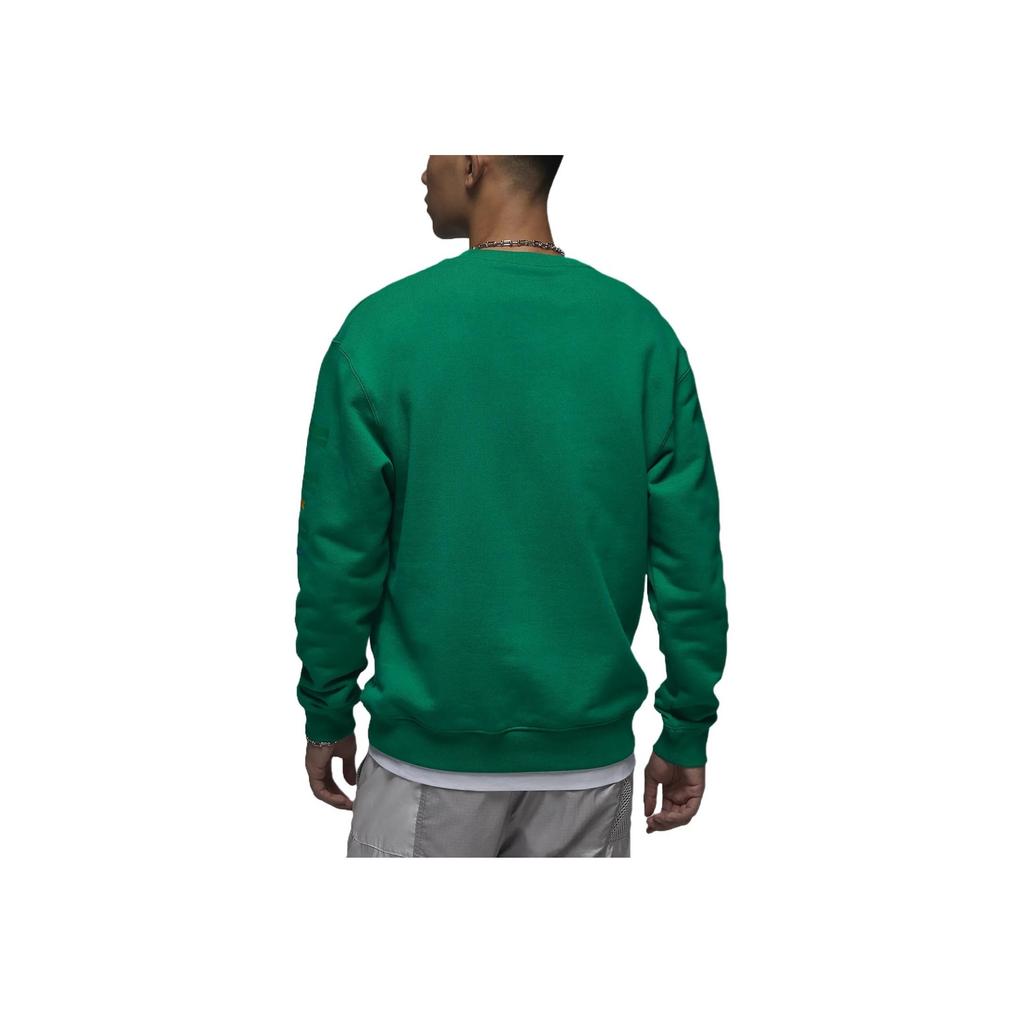 Jordan Solid Logo Pullover Sweatshirt Men Tops Green FB7658-365