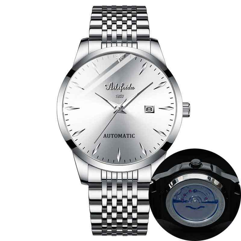 

Мужские светящиеся кварцевые часы Aili Feida с прозрачной задней крышкой и полым дизайном – хит продаж на Douyin.