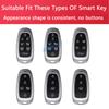 Transparent Black Tpu Car Smart Key Fob Case Cover Keychain Compatible With Hyundai Sonata Tucson Cruz Ioniq 5 Palisade Nexo