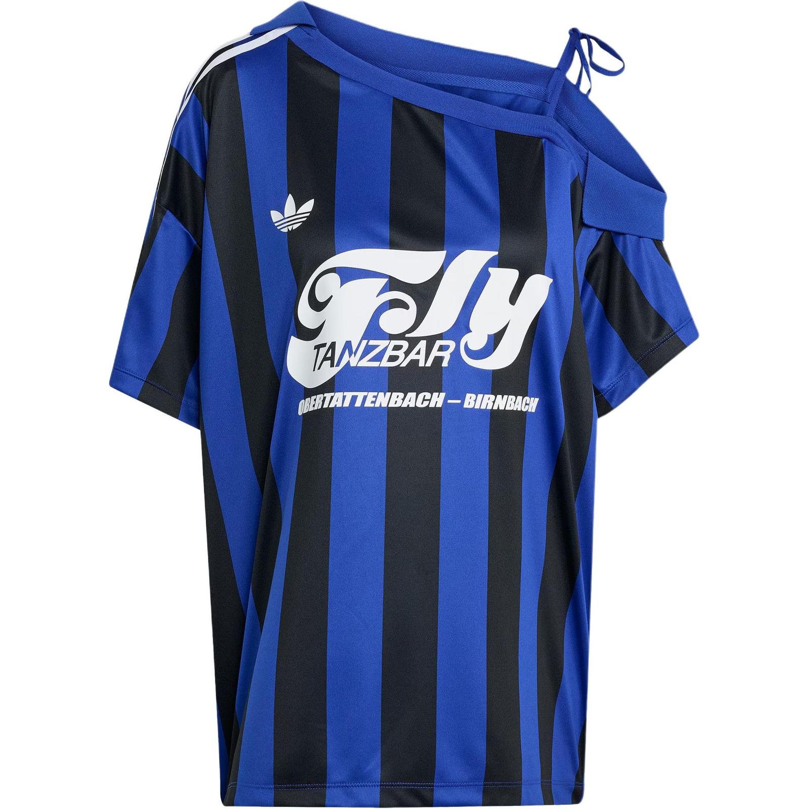 adidas Originals SS25 OFF SHOULDER JERSEY Soccer Jersey Women s Semi Fluorescent L