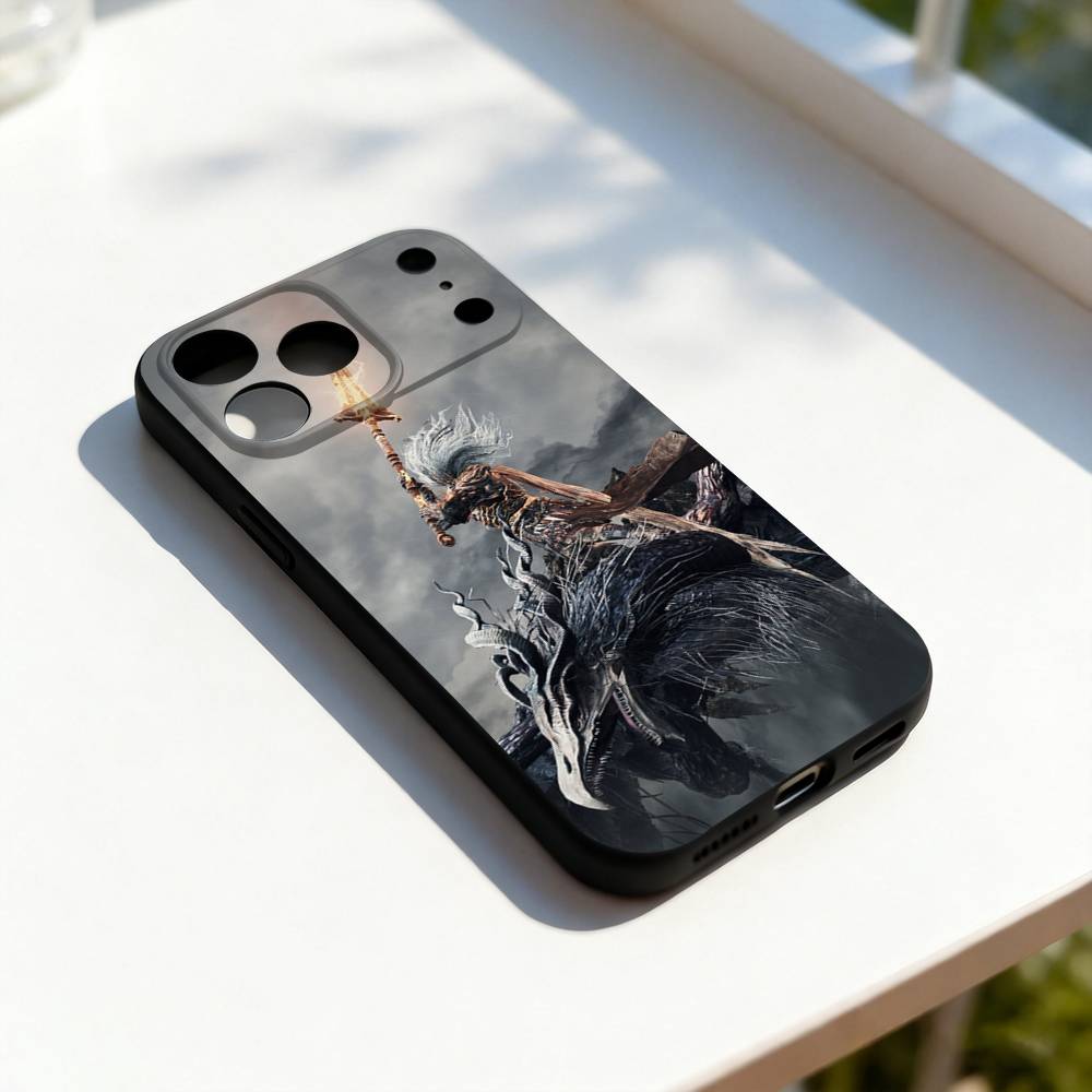 D-Dark-S-Souls Game Cool Phone Case For iPhone 17,16,15,14,13,12,11,Pro,Max,Plus,E,SE4,Air,Mini Black Precise Hole Matching