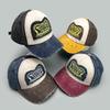 Grenzüberschreitendes Patch-Druck-Buchstabenloch-Wind-Baseballkappe für Herren und Damen, Sonnenschutz, Retro, Personalisierte Farbabstimmung, Kappe
