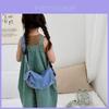 Cute Fashionable Children's Denim Shoulder Bag For Girls With Cartoon Patterns
