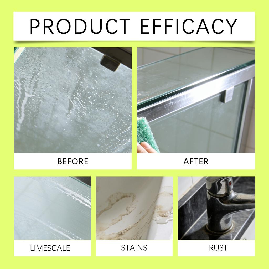 Household Bathroom Cleaner, Suitable For Glass And Ceramic Bathtubs, Faucets, Shower Heads, And Shower Rooms.120ml