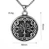 Vintage Stainless Steel Men's Tree of Life Pendant Necklace with Engraving