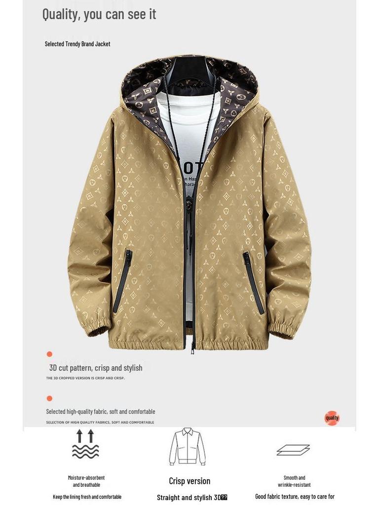 2025 Spring Men's Hooded Sun Protection Jacket - Stylish Thin Vest for Young Men & Boys