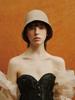 Poejidam [Life Portrait] Whipstitch Cloche Hat In Oatmeal
