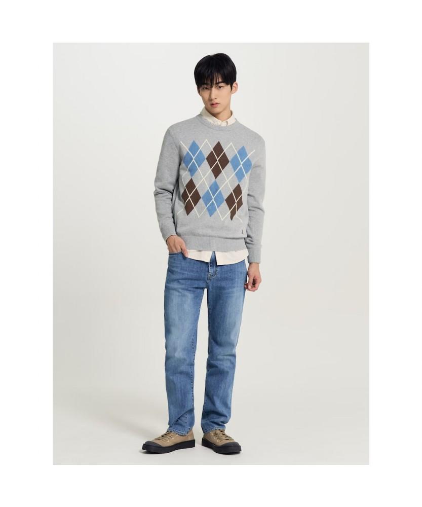 Binpolmen [Essential] Standard Fit Denim Pants Blue