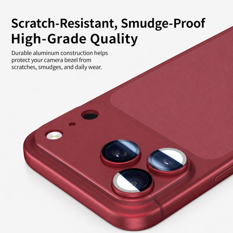 Armor Full‑Coverage Frosted Metal Camera Lens Protector for iPhone 18 / 18 Pro / 18 Pro Max