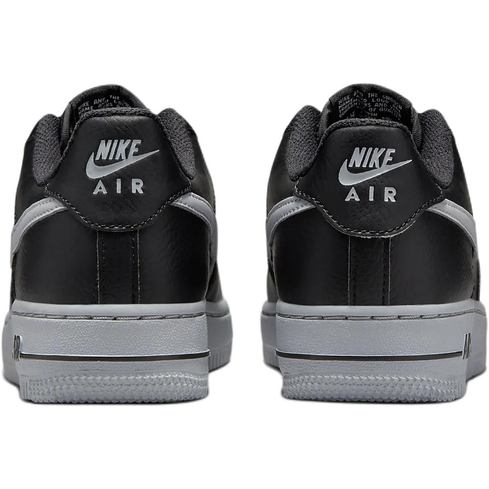 Nike Air Force 1 GS Black Wolf Grey Kids Sneakers HQ3807-001