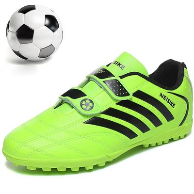 28-38 Zapatos de fútbol al aire libre con clavos cortos, antideslizantes, resistentes al desgaste, absorbentes de golpes, zapatos de entrenamiento para niños