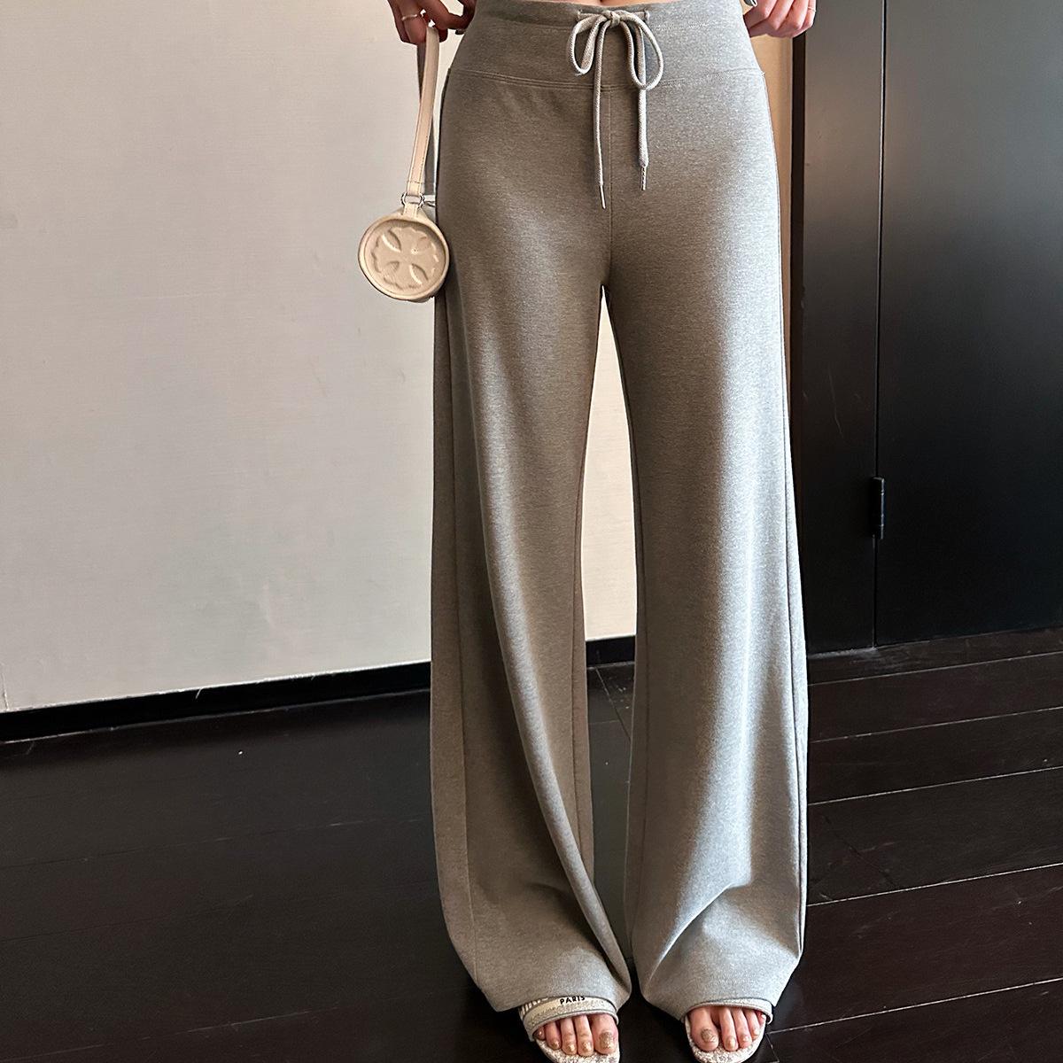 

Butterfly Treasure Xi Spring Women s Lightweight Wide Leg Pants - Comfortable, Loose, Straight-Leg Casual Trousers S