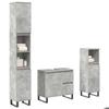 VidaXL 3-piece Bathroom Furniture Set Concrete Grey 3324957