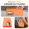 KEYSION Matte Skin Feel Lens Stand Phone Case for Magsafe for Xiaomi POCO M8s 5G Magnetic Shockproof Cover for POCO M8S 5G