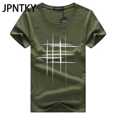 JPNTKY Baumwolle Kurzarm T-Shirt Herren Mode Locker Halbarm Hemd Bedrucktes Mitfühlendes Hemd