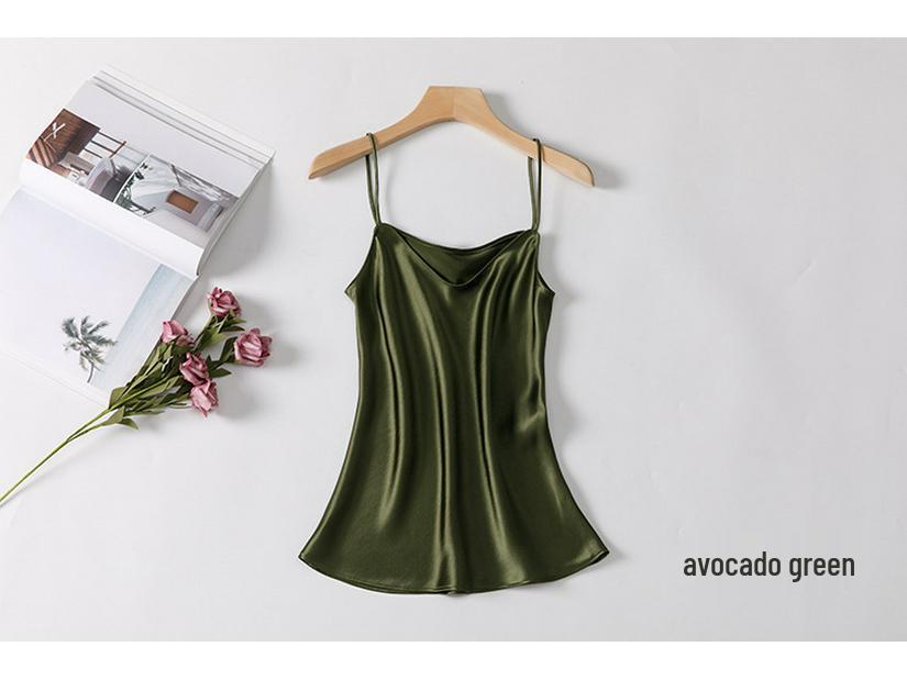 Hyuna Style Satin Silk Camisole - Women's Sexy Chic Spring/Summer 2026 Tank Top