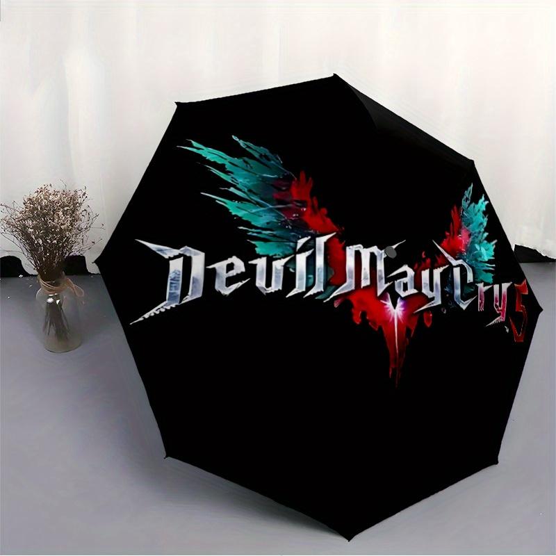 1pc Devil May Cry 5 Automatic Opening/closing Umbrella, Foldable Sunshade, Perfect Gift for Friends, Durable Plastic Handle Yy250808054