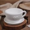Teacup Candle Holder Silicone Molds with Heart Pattern Handmade Ornament Moulds Silicone Texture for Craft Enthusiasts