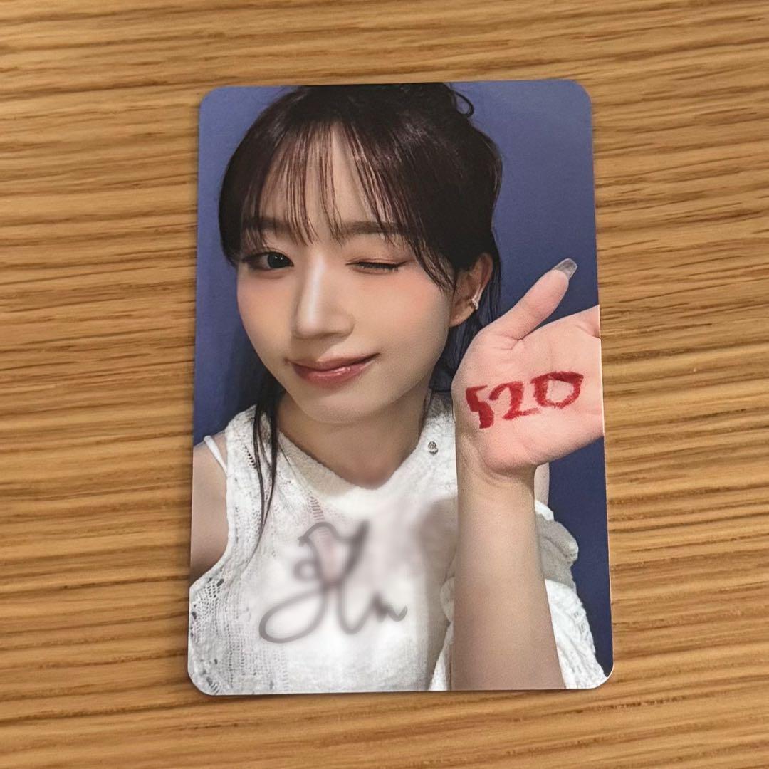 

[Б/У] NMIXX Хевон Эксклюзивная автографированная торговая карта Makestar для Китая