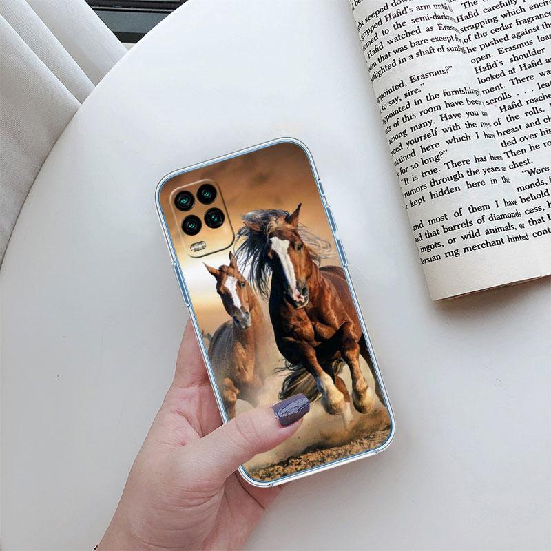 Fine Horse Transparent Phone Case for Motorola Moto Edge Plus G200 G23 E13 E15 E20 E30 G62 G71 G72 G75 G24 G15 Power
