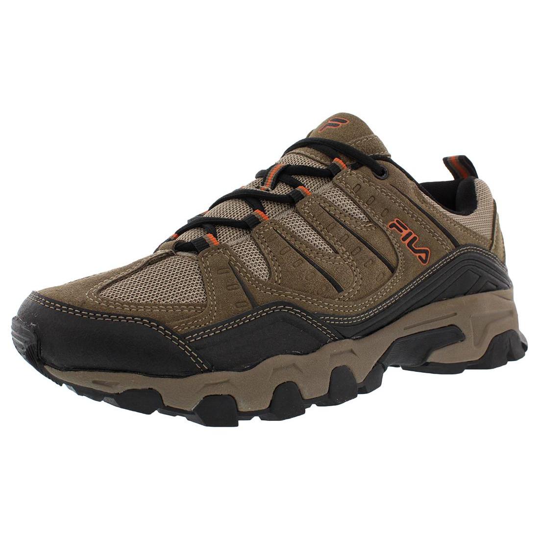 

New FILA Midland Rugged Trail Cushioning Lightweight Low top Outdoor Shoes Men s Brown 1QM00014241 45