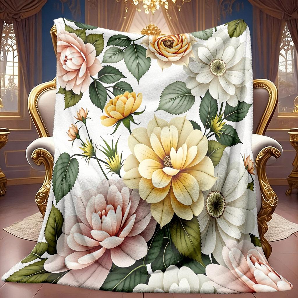 Bold Groovy Pattern Ultra Soft Bed Throw Blanket Versatile Home Accent For Coffee Shop Office Supermarket Store Display