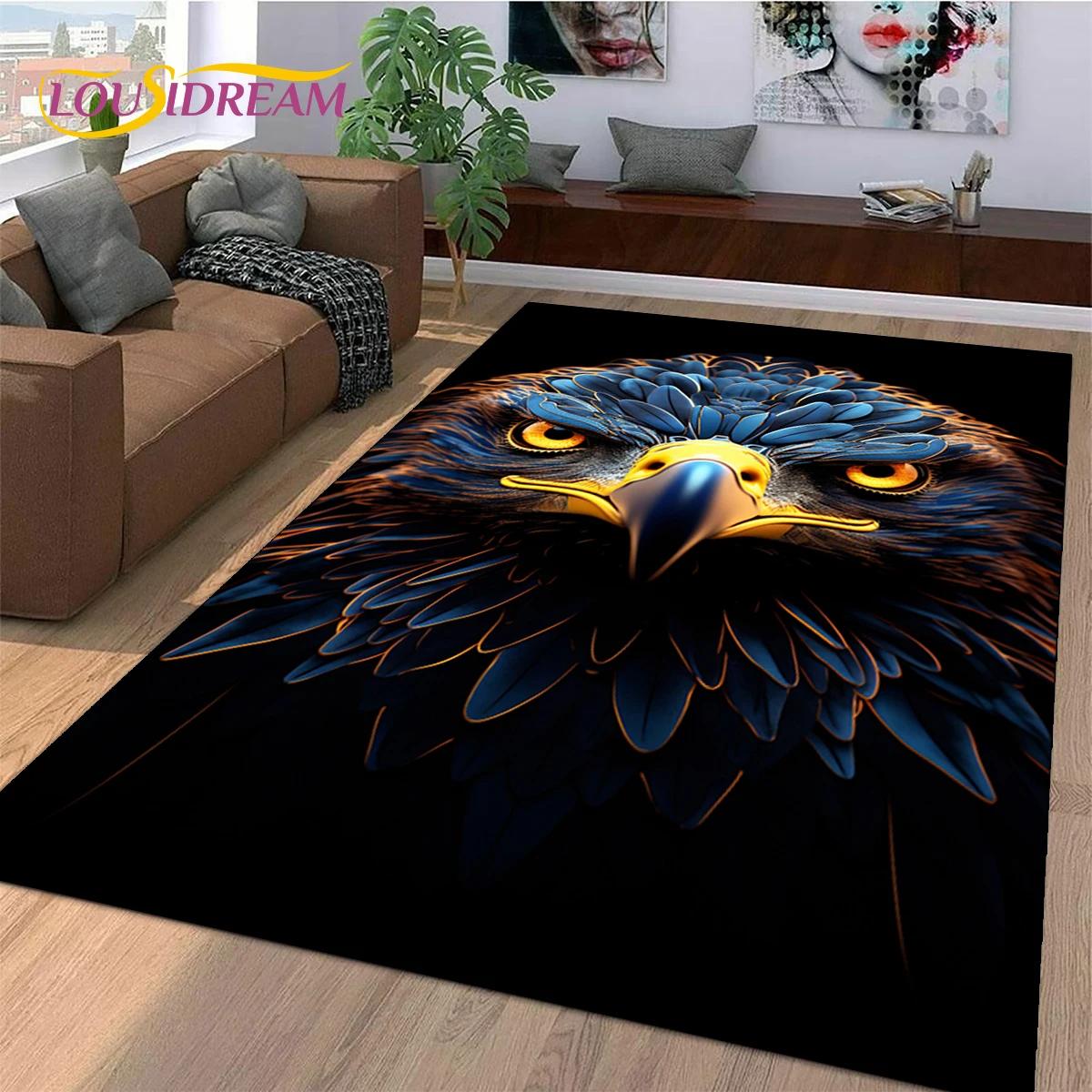 

Милый Сова Орел Птицы Мультяшный Ковер Ковер для Декора Гостиной Спальни, Напольный Коврик Украшение для Дивана Придверный Коврик 60*90cm