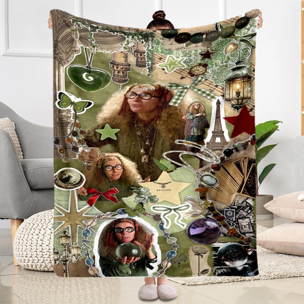 Gothic Style Blanket Comfortable Suitable for Livingroom Office Bed All-Season Use Stylish Decor Birthday Christmas Gift Blanket
