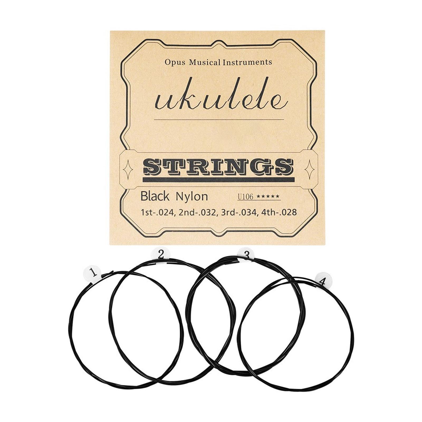 4Pcs/set Nylon Strings Replacement Accessory for Ukulele Nylon Strings Replacement Part for Ukelele Ukulele Strings Set 1