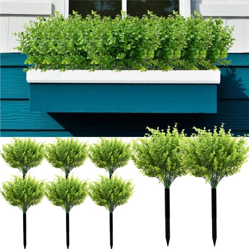 Artificial Plants Simulation Grass Plastic Ferns Green Leaves Fake Flower Plant Wedding Home Decoration Table Decors