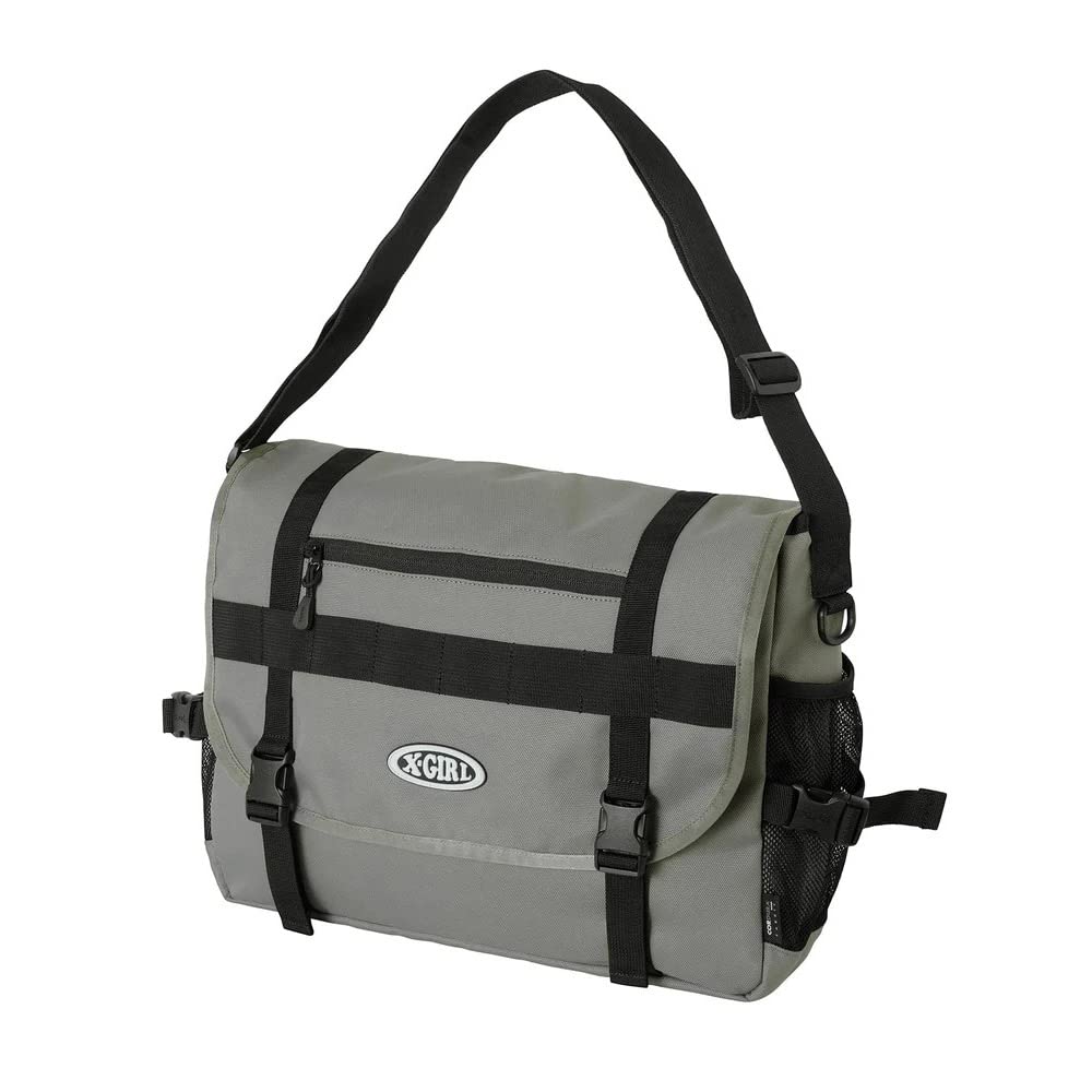 

Bag OVAL LOGO MESSENGER BAG Gray [X Girl] Women s