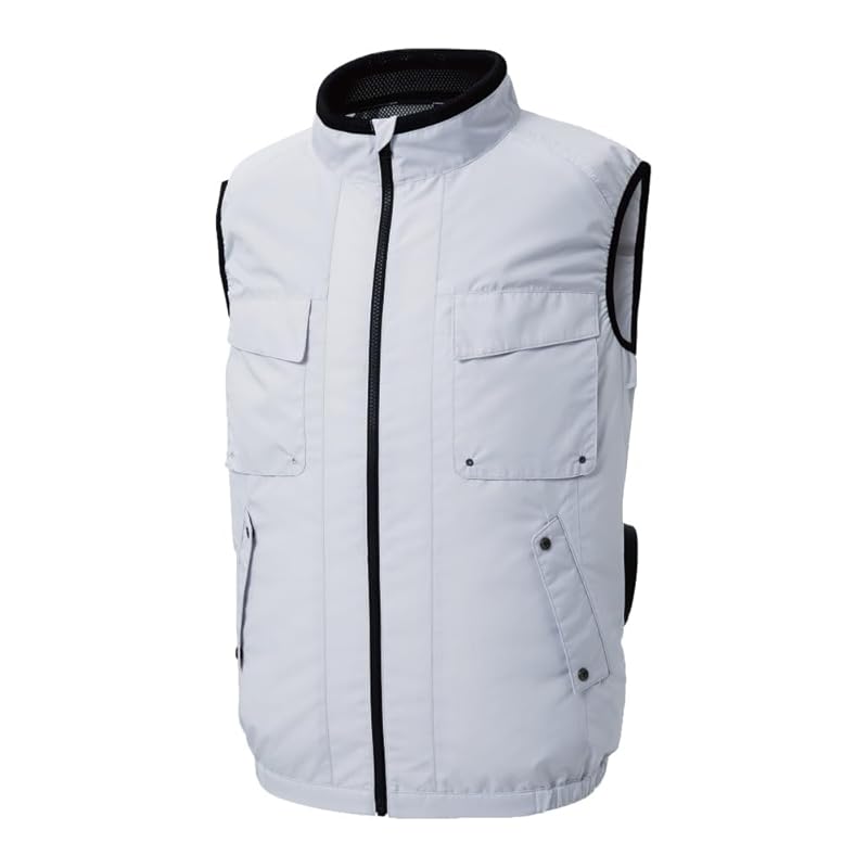 

[Sun-S] air conditioning fushin clothes eco vest Clothes only/With original sticker [KF92412] (M, 6.Silver)