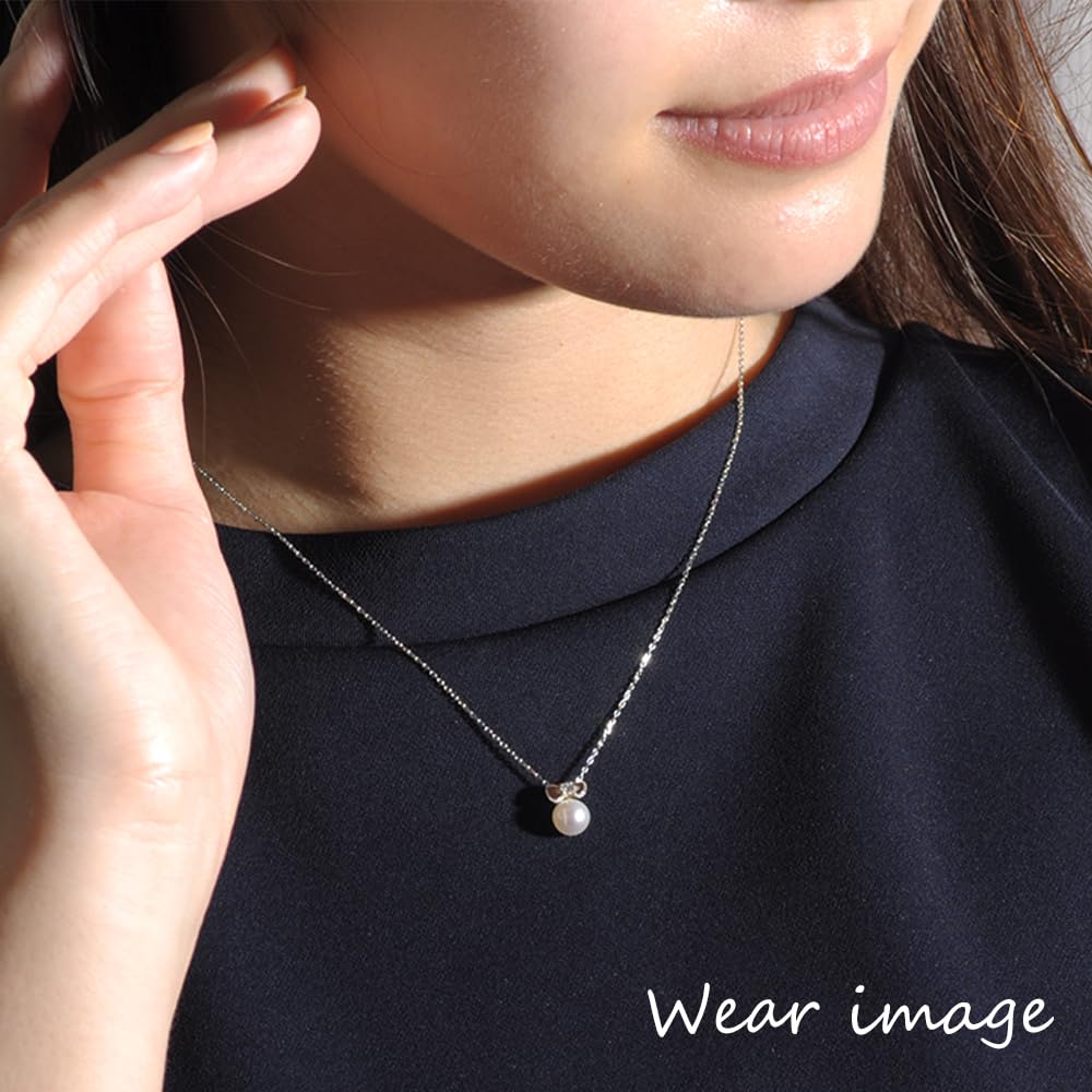 Hello Kitty Platinum Pearl Pendant Ribbon PPCKT10002 [Hello Kitty] 900/850 (Pt900/850) PPCKT-10002