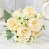 Artificial Flowers Fake Silk Peony Vases Flower Bouquets Home Room Decoration Garden Flower Garlands Wedding Bridal Accessories