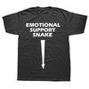 Funny Adult Humor Dirty Joke Emotional Support Snake Tshirts Men Fashion Casual Tshirt 100 Cotton Loose Oversized T Shirt