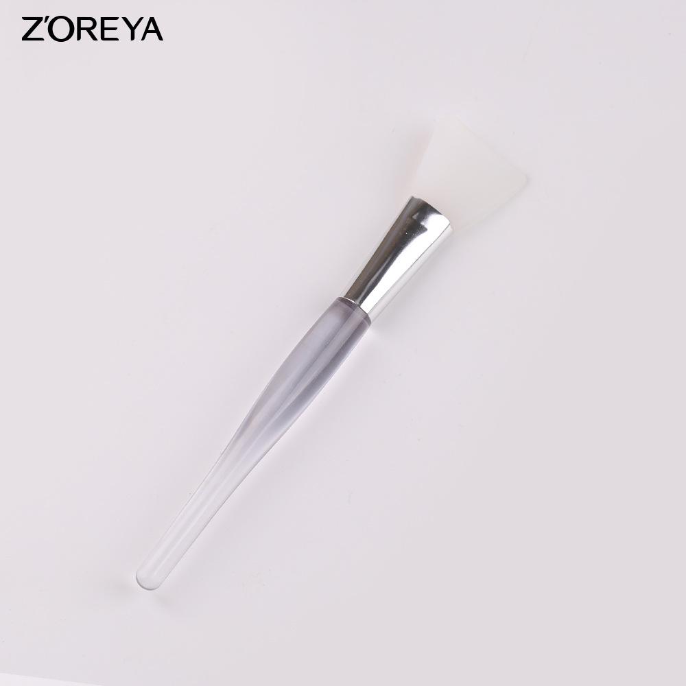 

Красота макияжа белая силиконовая кисть для маски прозрачная ручка мягкая наклонная маска для головы инструмент кисть для макияжа facial mask brush