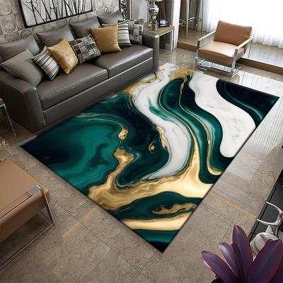 Abstract Marble  Rug Anti-slip Floor Mat Suitable for Living Room Bedroom and Home Decoration