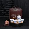 Chaxun Nordic Mutton-Fat Jade Ceramic Travel Tea Set