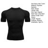 Herren Fitness Muskelshirt Rundhals Eng Anliegend Sportliches T-Shirt Atmungsaktives Formendes T-Shirt