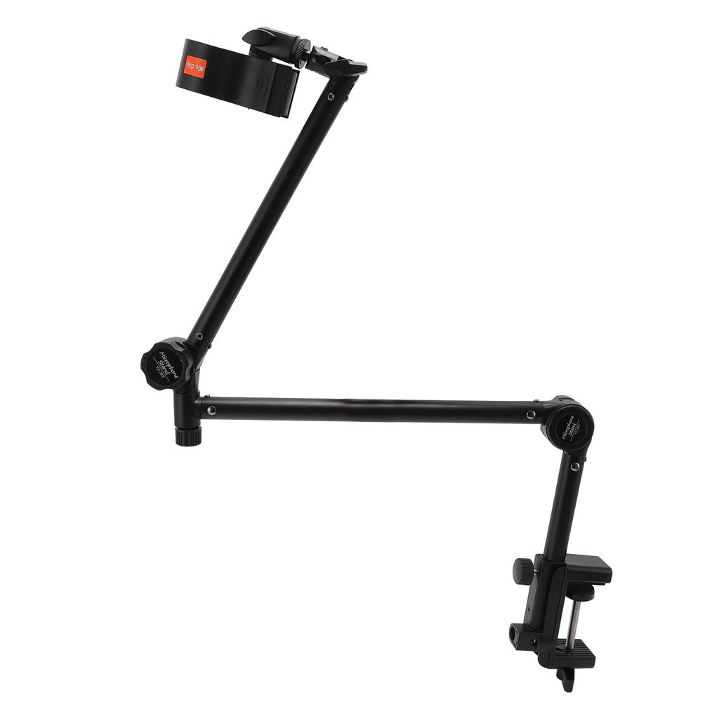 Microphone Arm Stand Zinc Alloy 360 Degree Rotation 1.5kg Load Bearing Suspension Boom Arm Stand for Condenser Dynamic