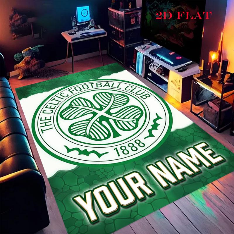 Celtic Fc Carpet Rug for Living Room Bedroom Home Sofa Decoration,Kids play Nonslip Floor Mat